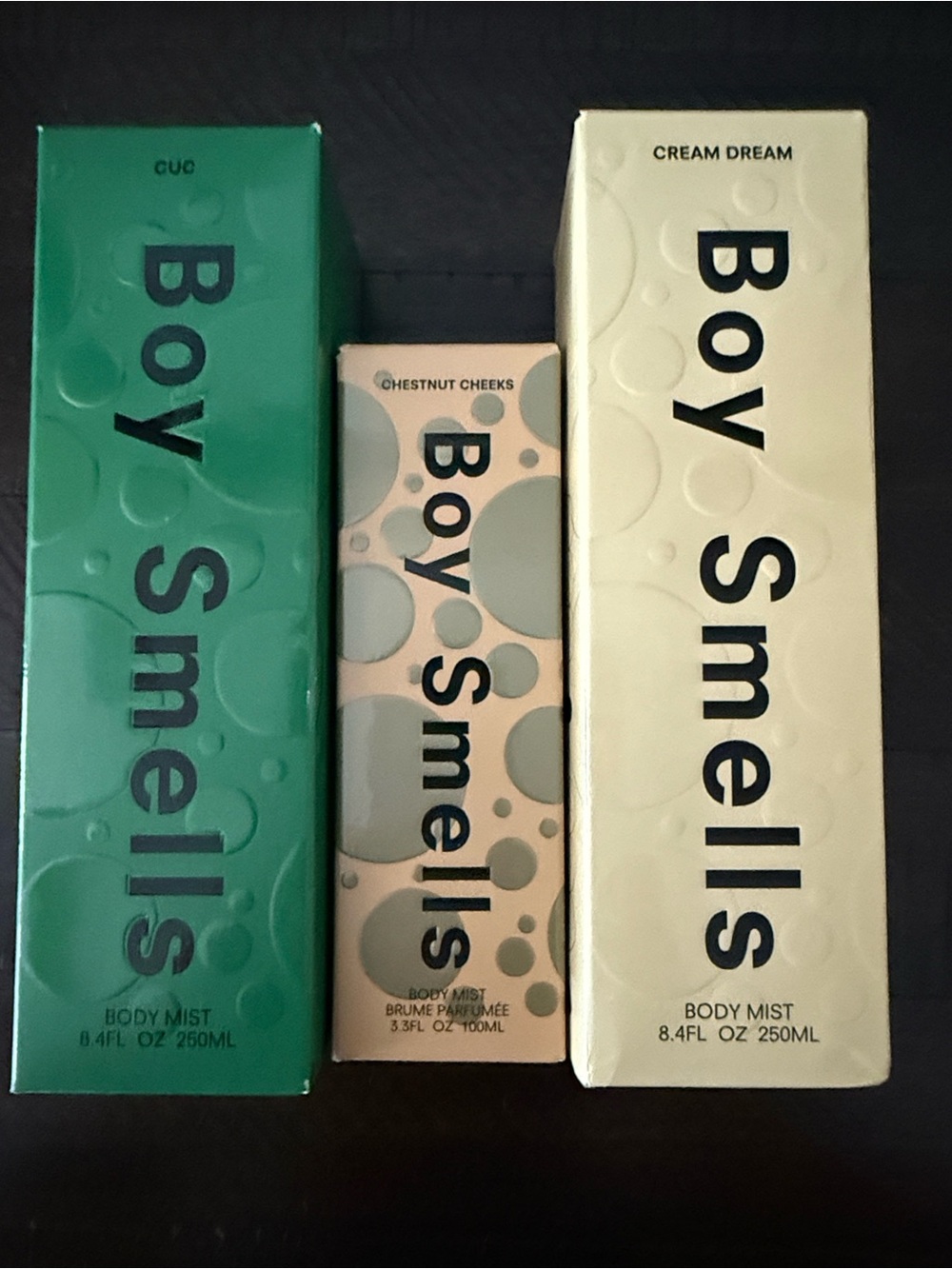 3 Boy Smells Body Mists! NIB
